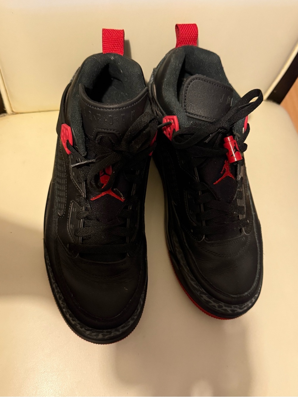 Jordan Men’s Black and Red Low-Top Sneakers